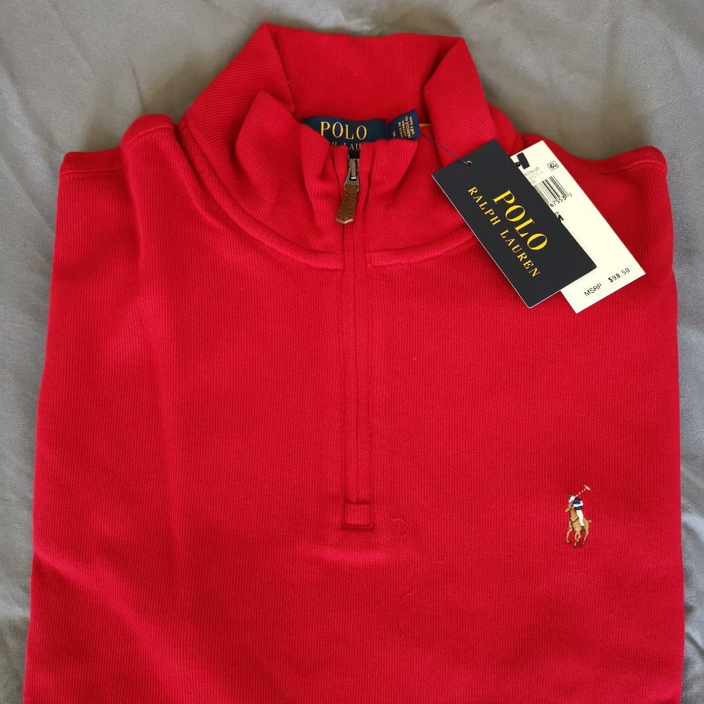 Polo Ralph Lauren Estate-Rib Quarter-Zip Pullover--Size M--Brand New. Unworn.